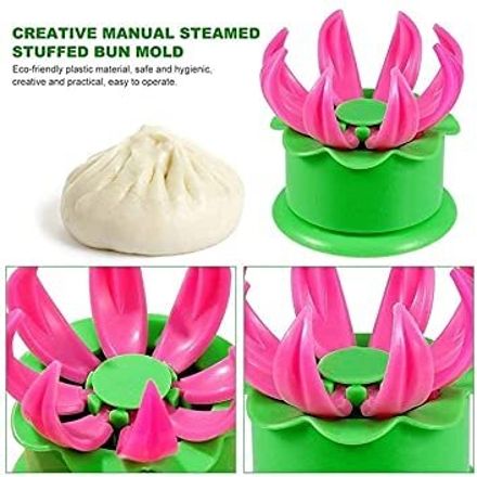 whimsy Hot lastic Baozi Dumplings Mold, Bun Making Mold DIY Pastry Pie Steamed Manual Dough Press-picture-0