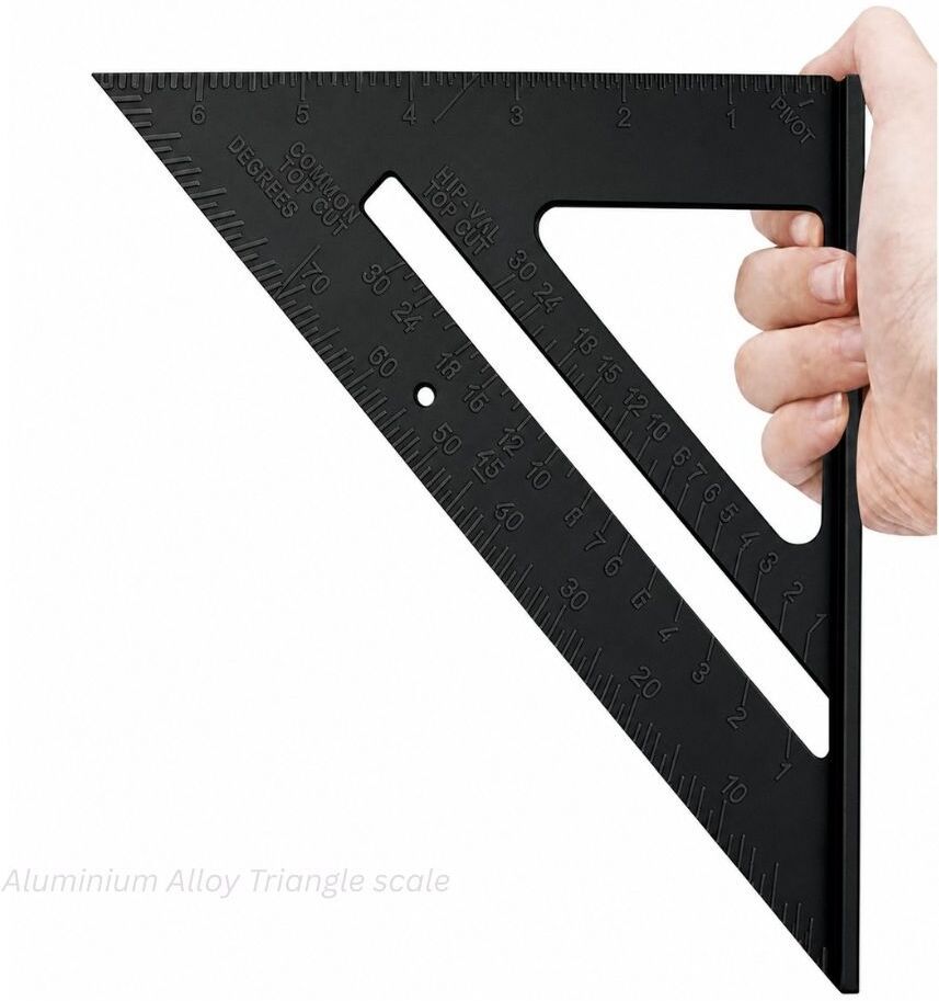 Speed Square 7 Inch Aluminum Alloy Rafter Square –S13 Tri-Square-image-15