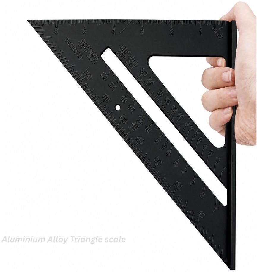 aadhya homies Speed Square 7 Inch Aluminum Alloy Rafter Square A7 Tri-Square-picture-35