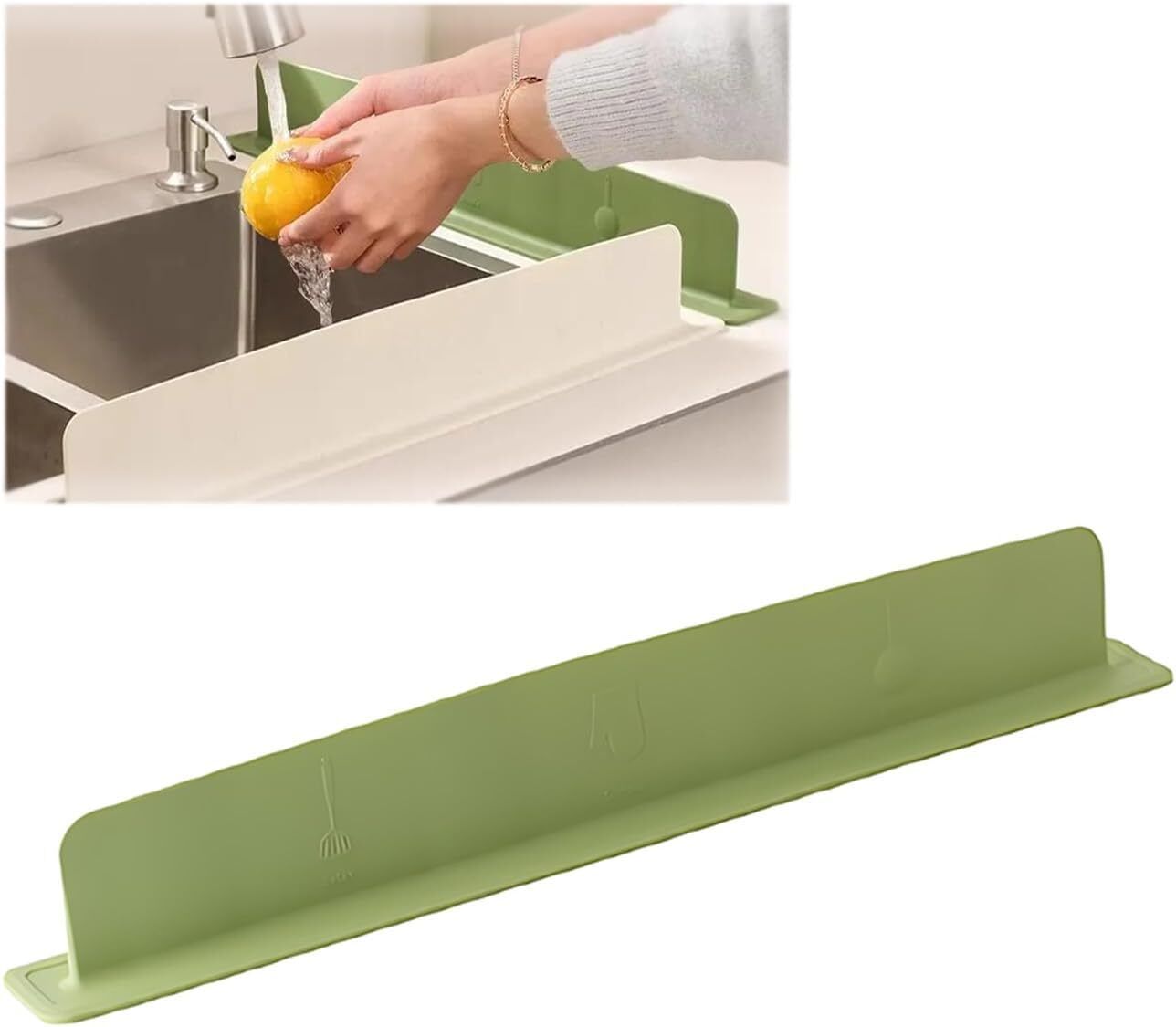 2025 New Silicone Sink Water Retaining Board for Kitchen Sink Plug
