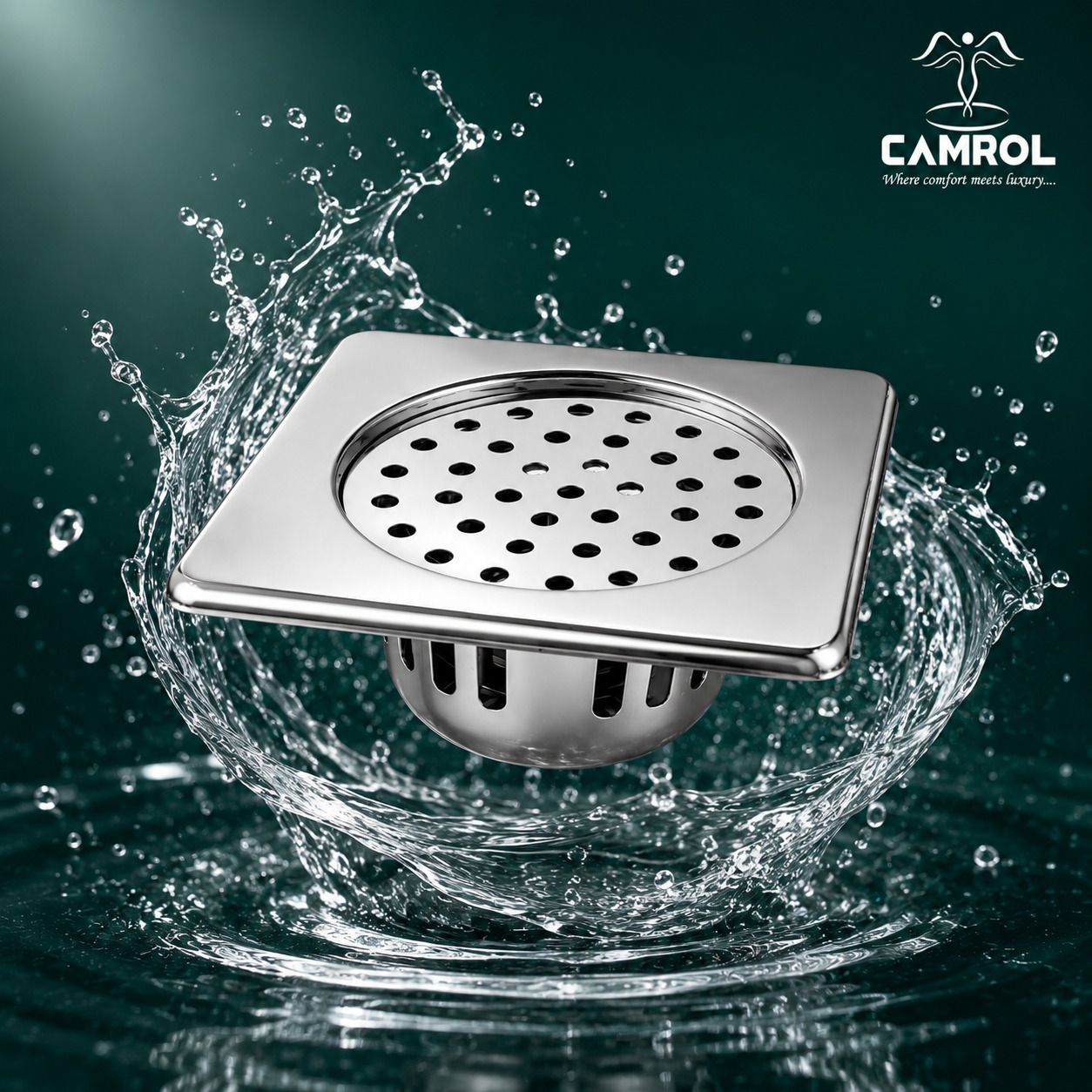 camrol Floor Stainless Steel Push Down Strainer-picture-19
