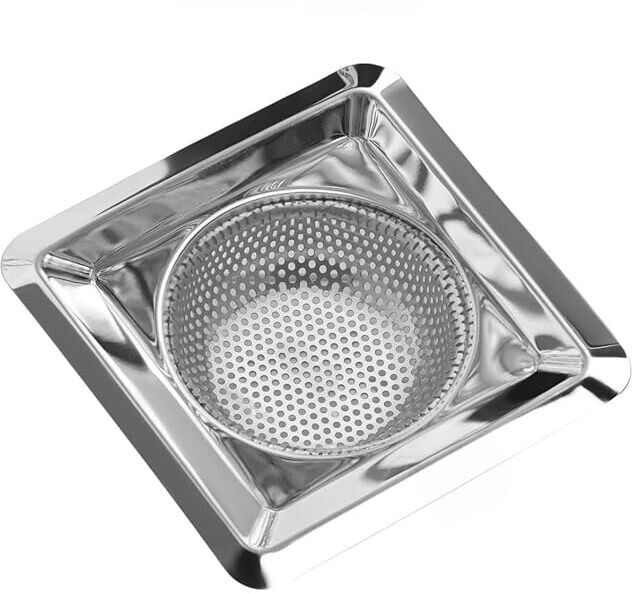 Kitchen Sink Stainless Steel Push Down Strainer
