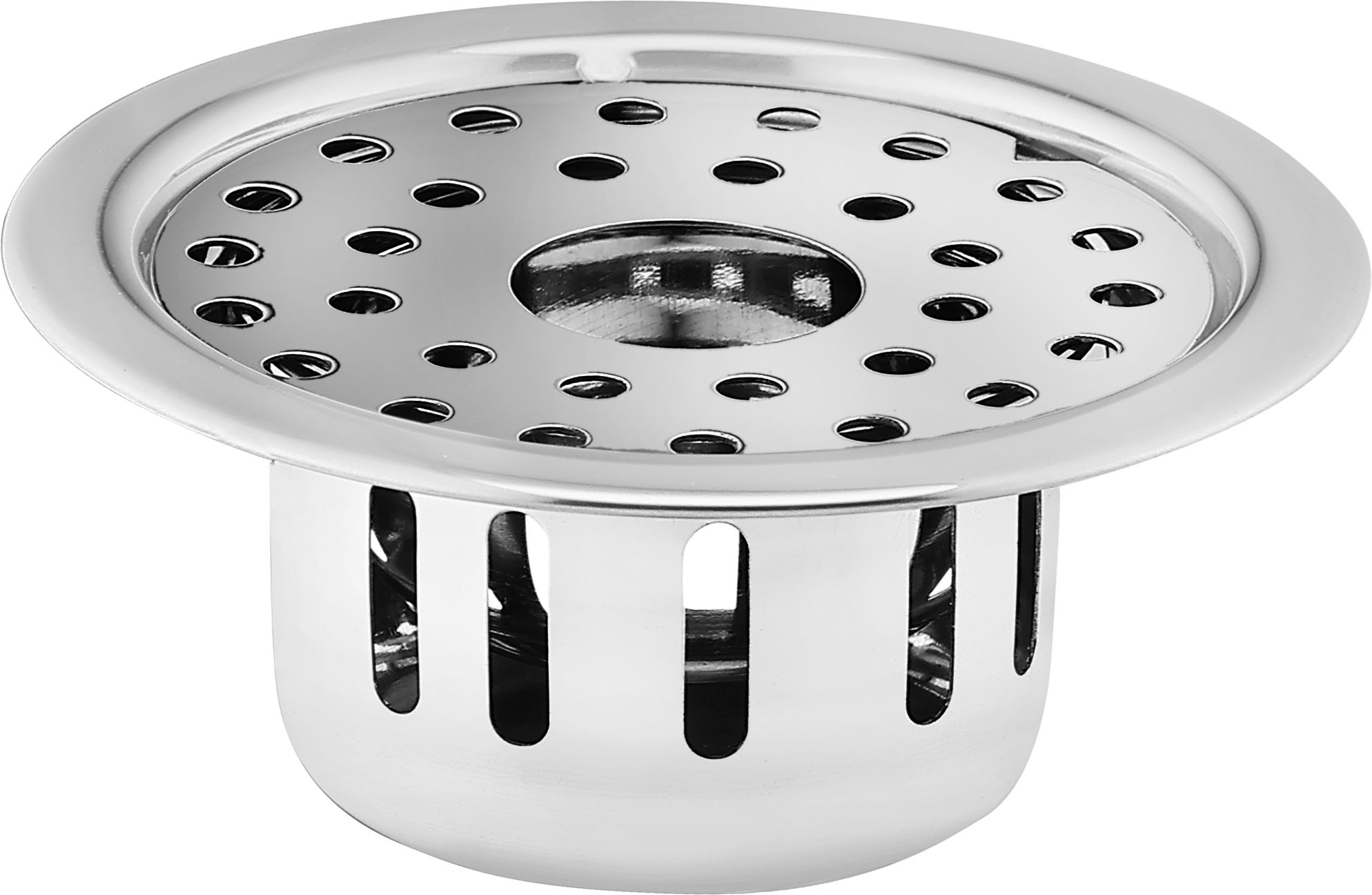 Floor Stainless Steel Push Down Strainer