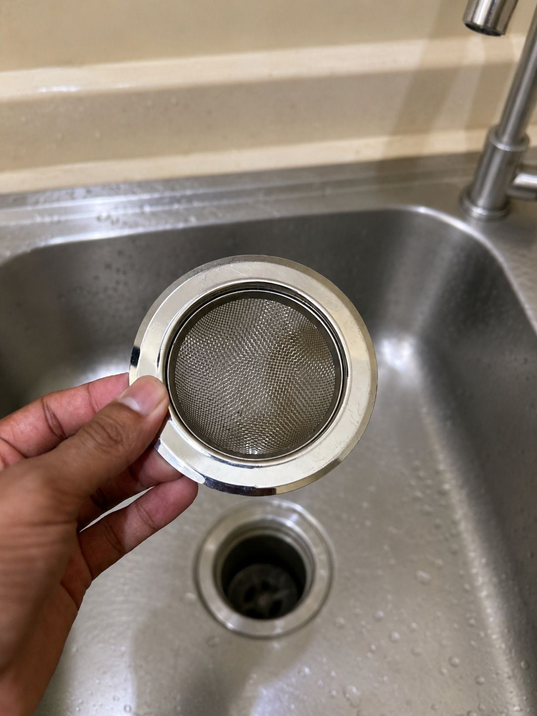 Kitchen Sink, Basin Stainless Steel Pop-Up Strainer-image-22