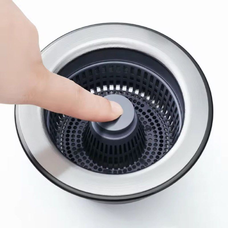 madhvan enterprise Kitchen Sink Stainless Steel Pop-Up Strainer-picture-11