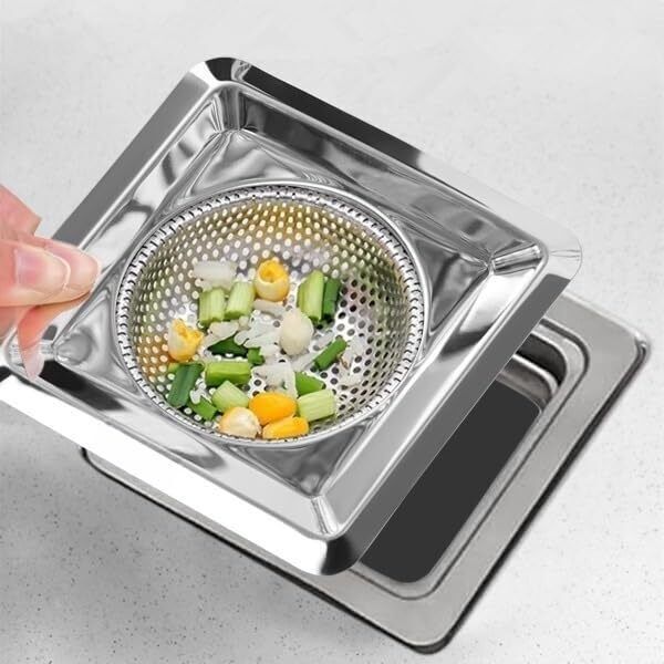 micashu Kitchen Sink Stainless Steel Push Down Strainer-picture-3