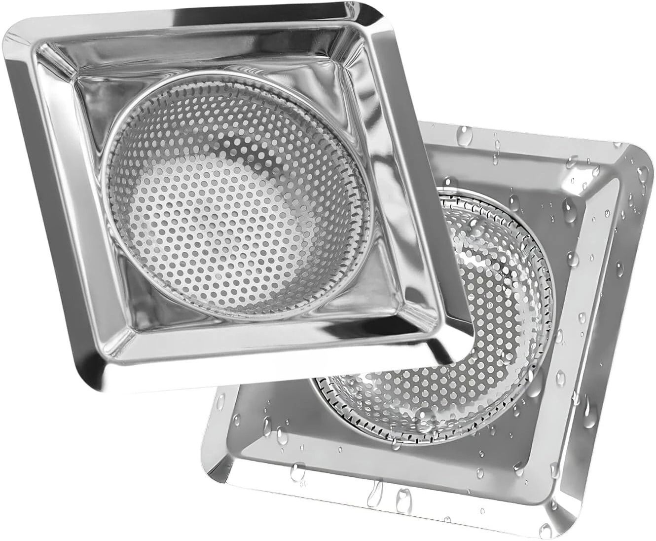 Kitchen Sink Stainless Steel Push Down Strainer