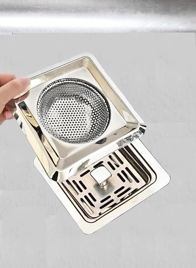 bekner Kitchen Sink Stainless Steel Push Down Strainer-picture-2