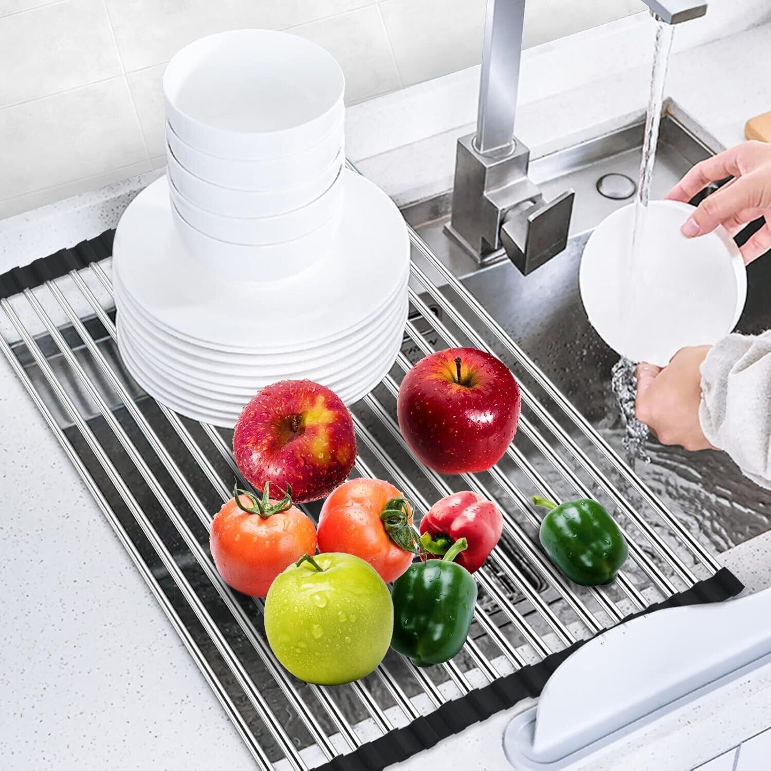 Bathroom Sink, Basin, Kitchen Sink Stainless Steel Pop-Up Strainer