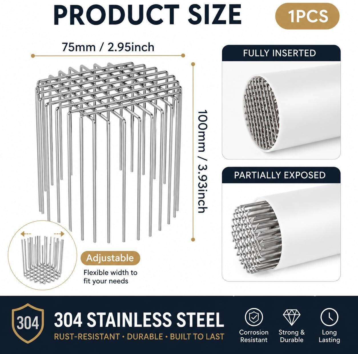 shoppeall Basin, Bathroom Sink, Bathtub, Kitchen Sink, Floor Stainless Steel Push Down Strainer-picture-44