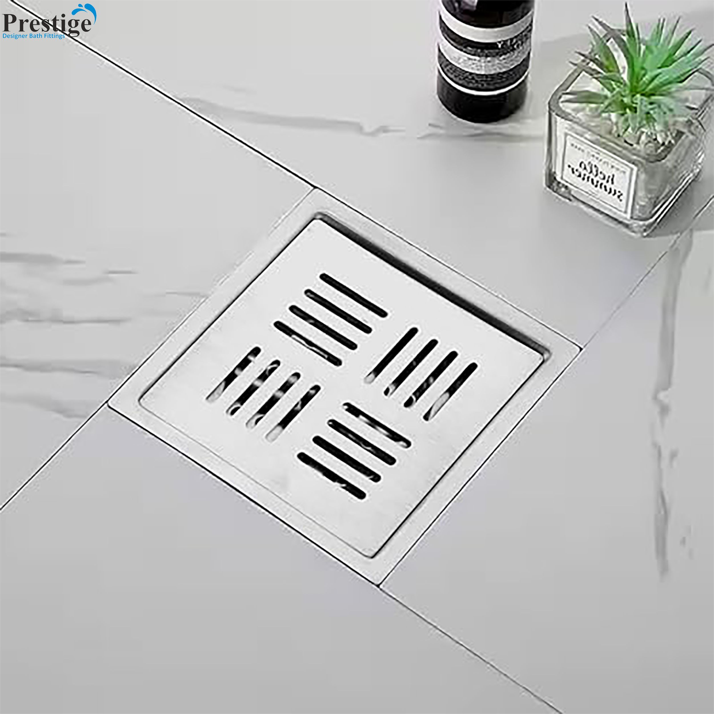 Floor Stainless Steel Push Down Strainer