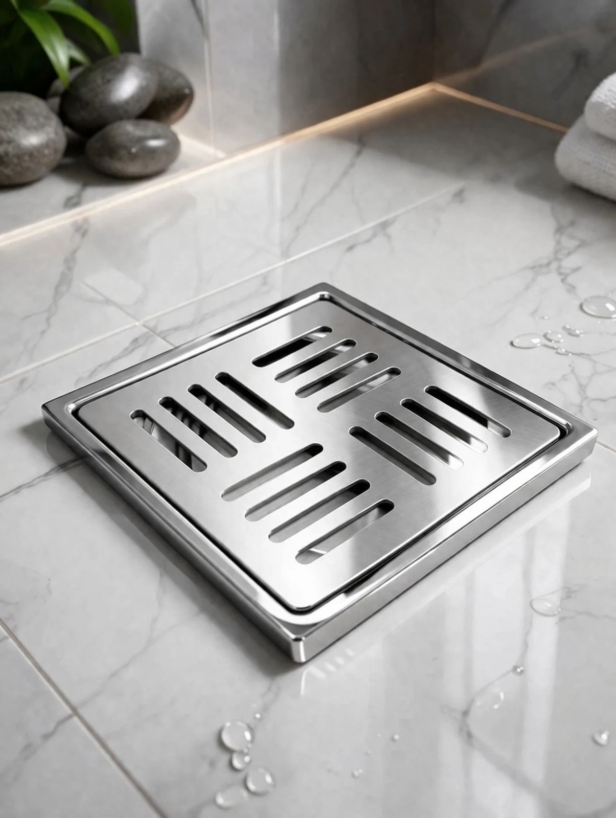sanvora Bathroom Sink, Floor Stainless Steel Pop-Up Strainer-picture-23