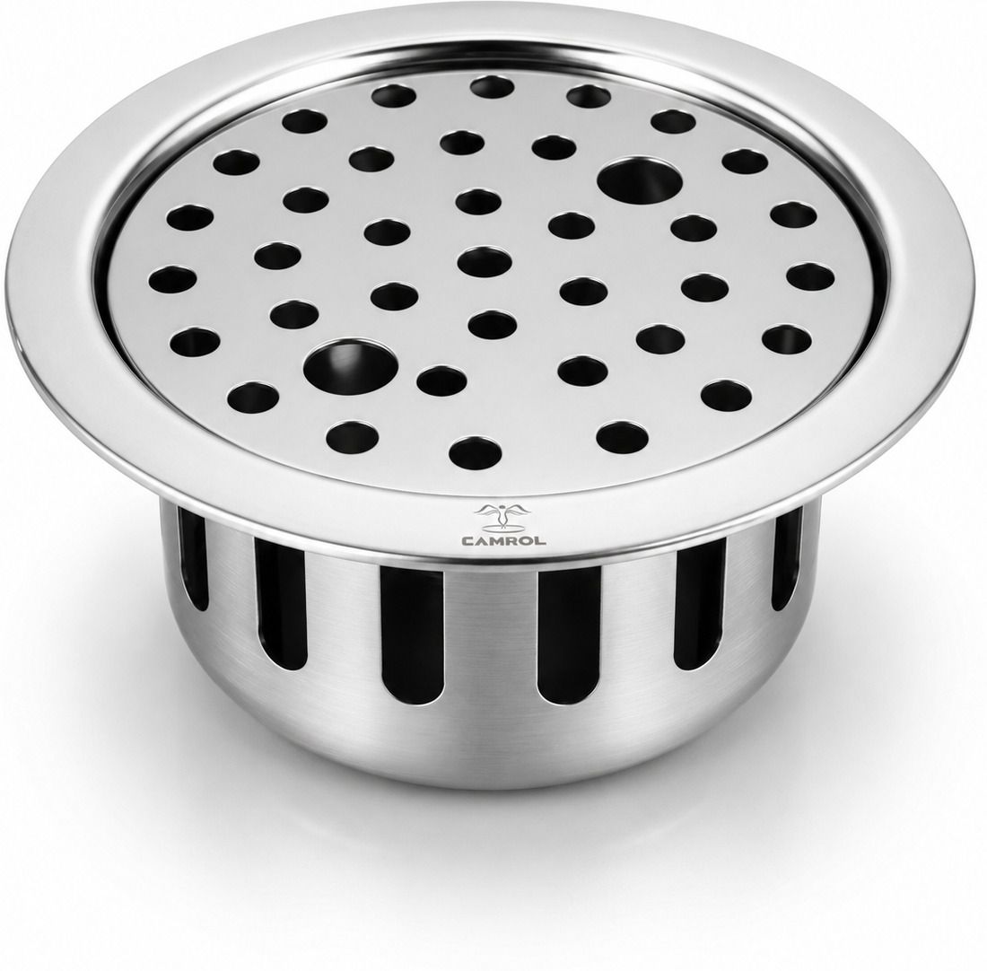 camrol Floor Stainless Steel Push Down Strainer-picture-24
