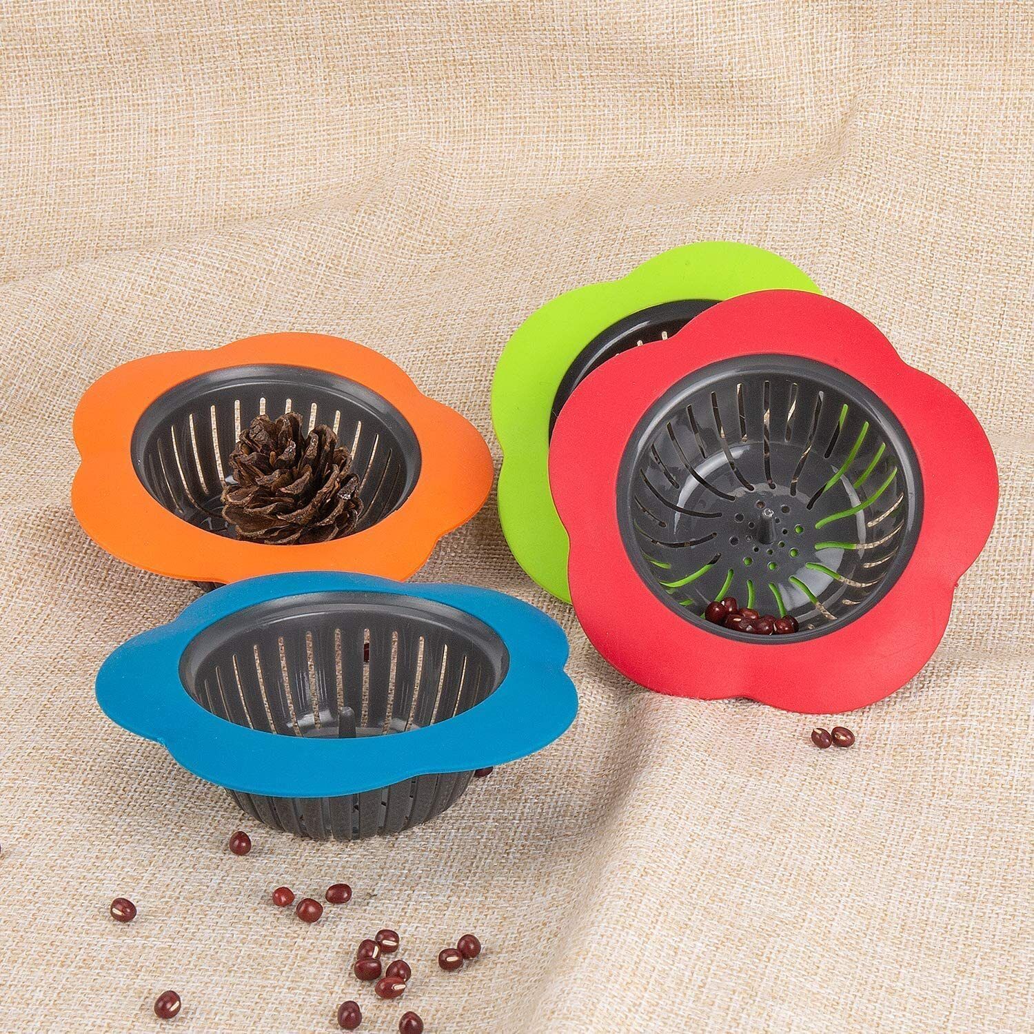 Kitchen Sink Plastic Push Down Strainer-image-25