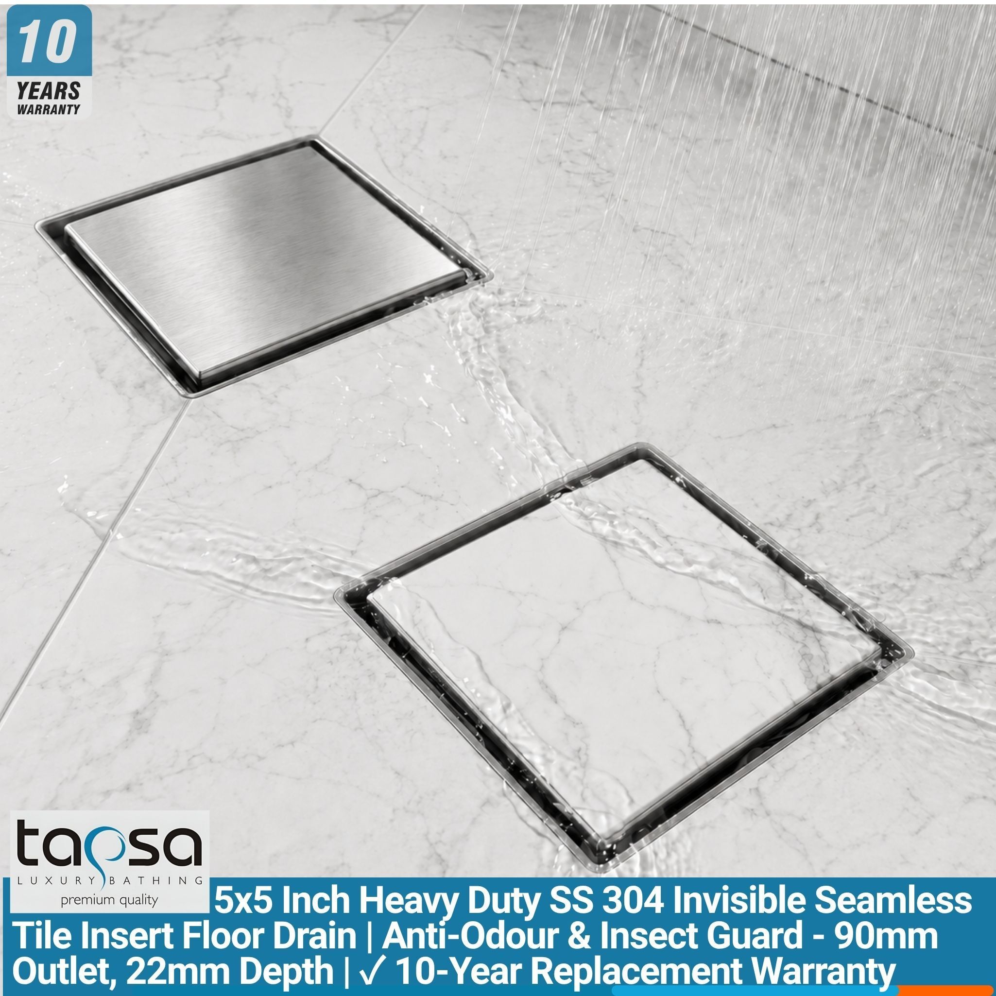 tapsa Floor Stainless Steel Push Down Strainer-picture-21