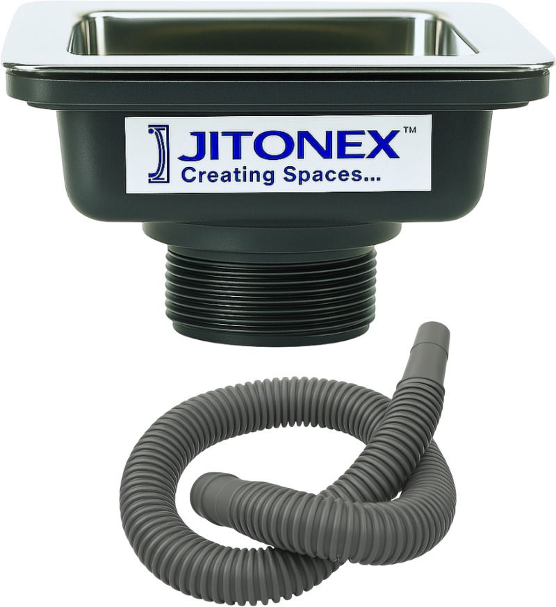 Kitchen Sink Stainless Steel, Plastic Pop-Up Strainer-image-33