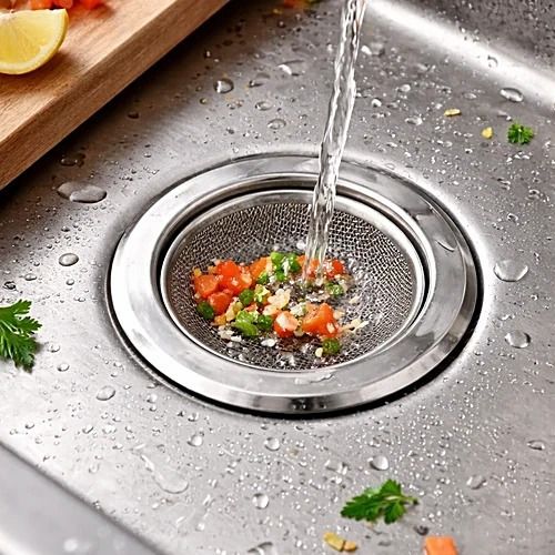nivexstore Basin, Bathroom Sink, Kitchen Sink Stainless Steel Push Down Strainer-picture-22