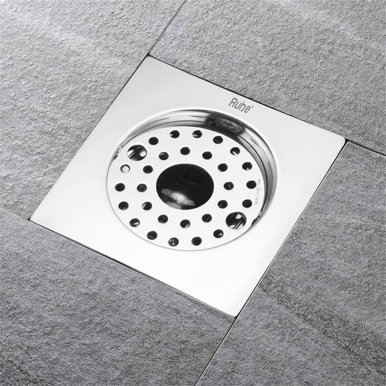 ruhe Floor Stainless Steel Push Down Strainer-picture-11