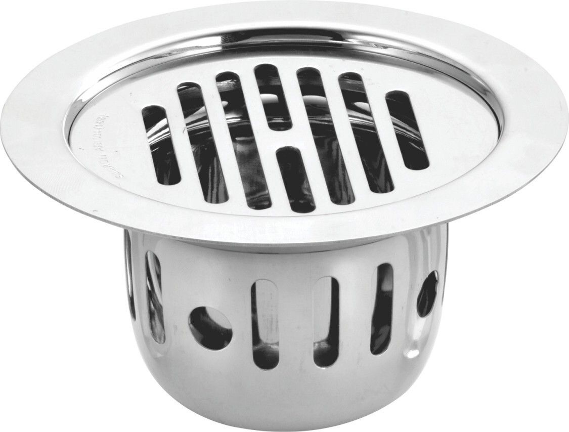 Floor Stainless Steel Push Down Strainer