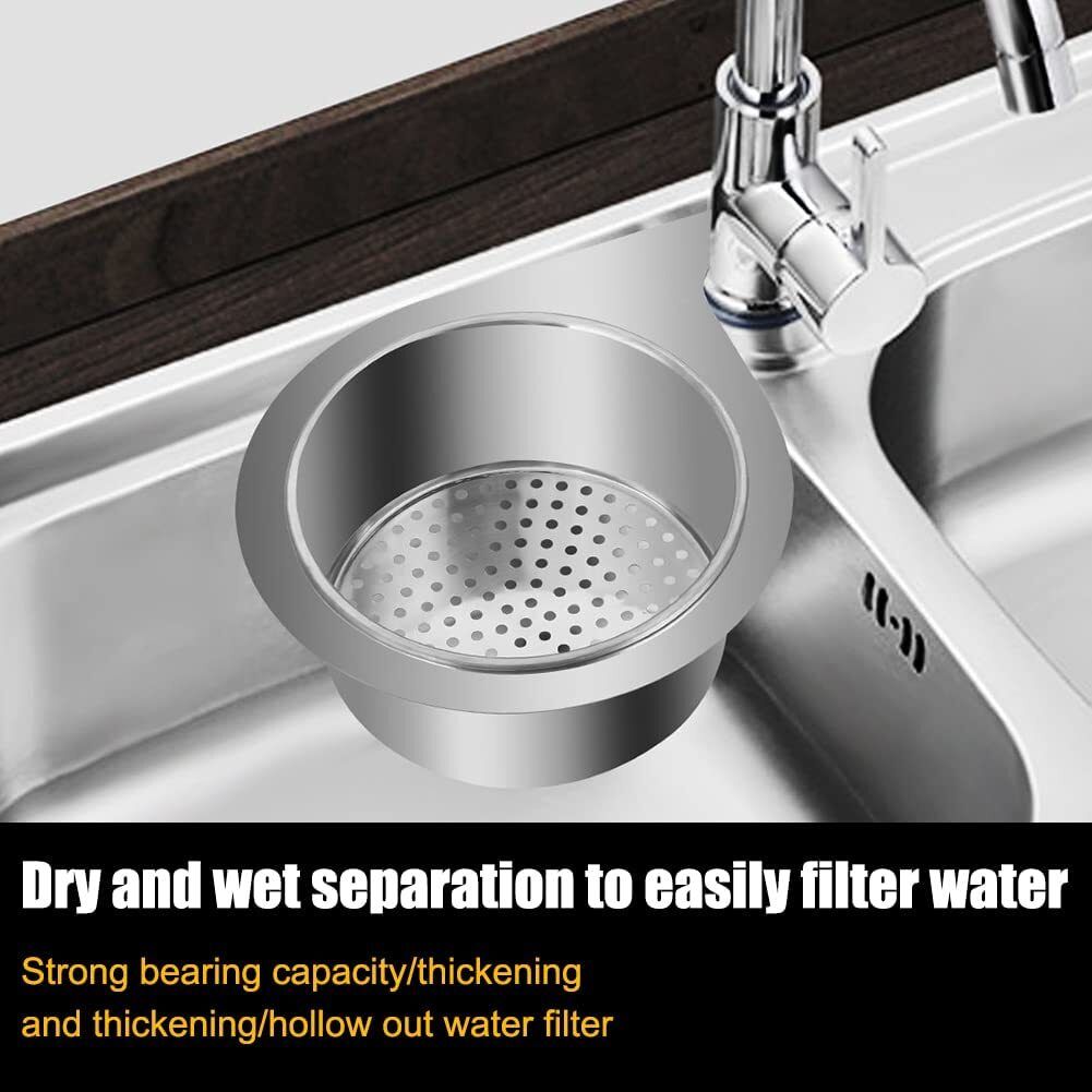 newsparsh Kitchen Sink Stainless Steel Pop-Up Strainer-picture-15