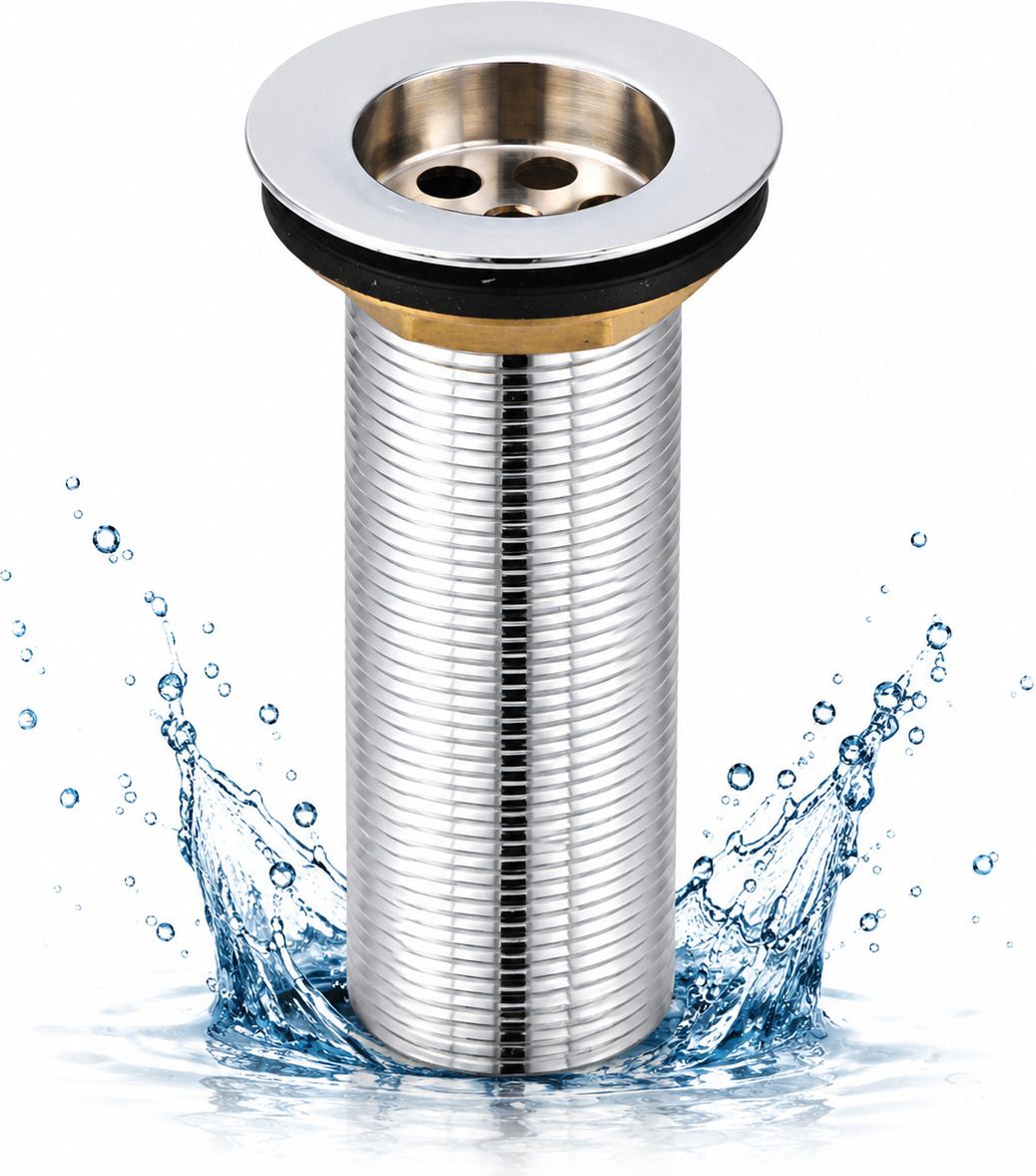 Basin, Kitchen Sink Brass Push Down Strainer-image-15