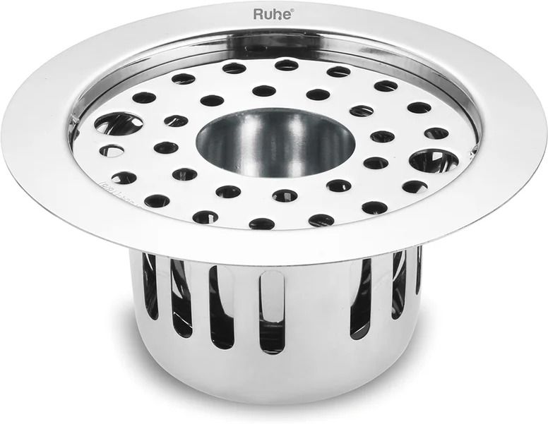 Floor Stainless Steel Push Down Strainer