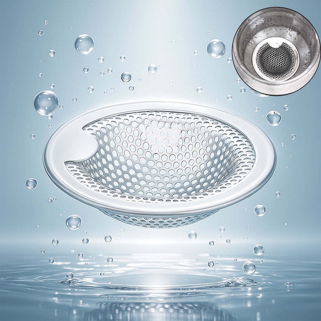 mclear Kitchen Sink Stainless Steel Push Down Strainer-picture-4