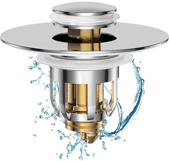 Basin Stainless Steel Pop-Up Strainer-image-39