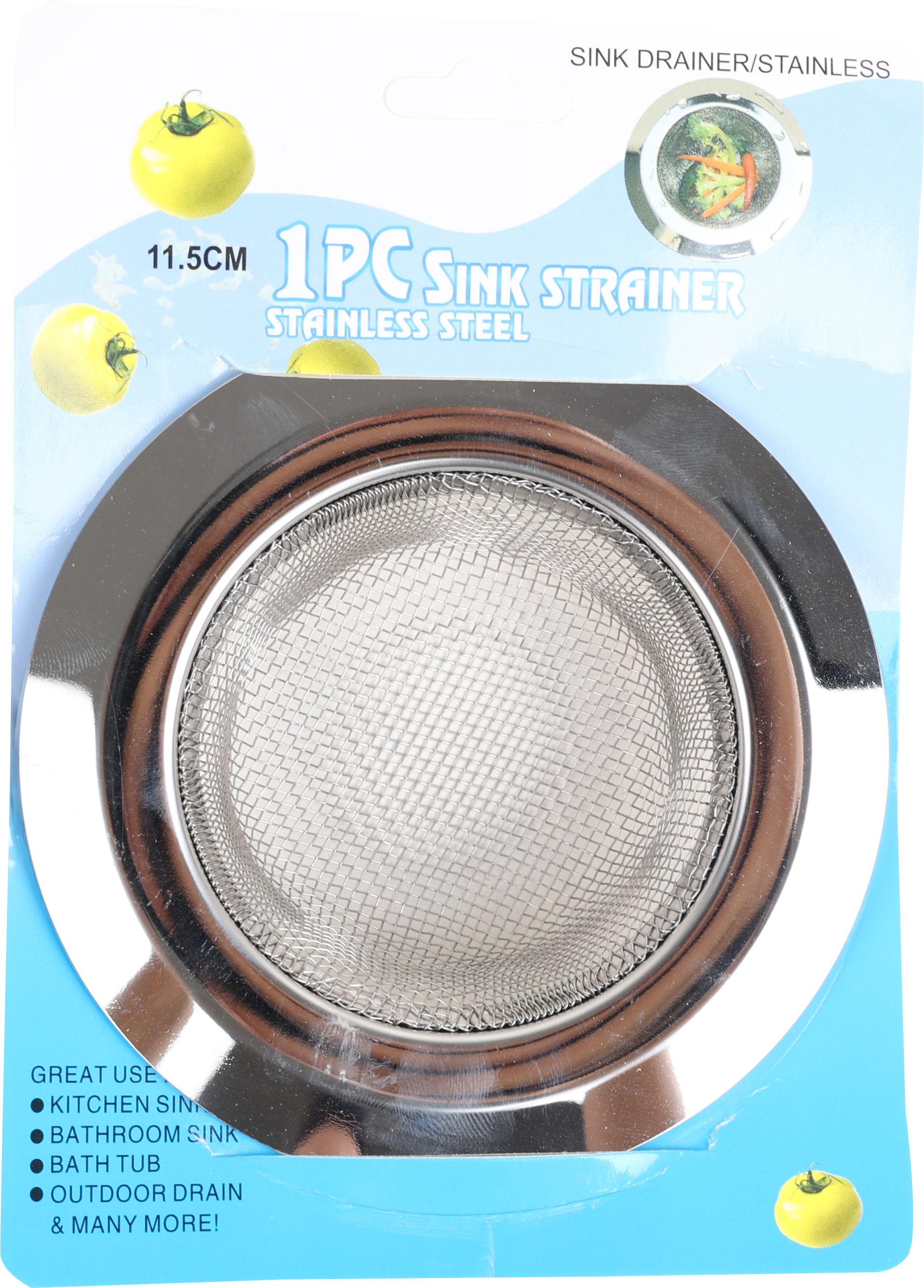 Kitchen Sink Stainless Steel Push Down Strainer-image-1