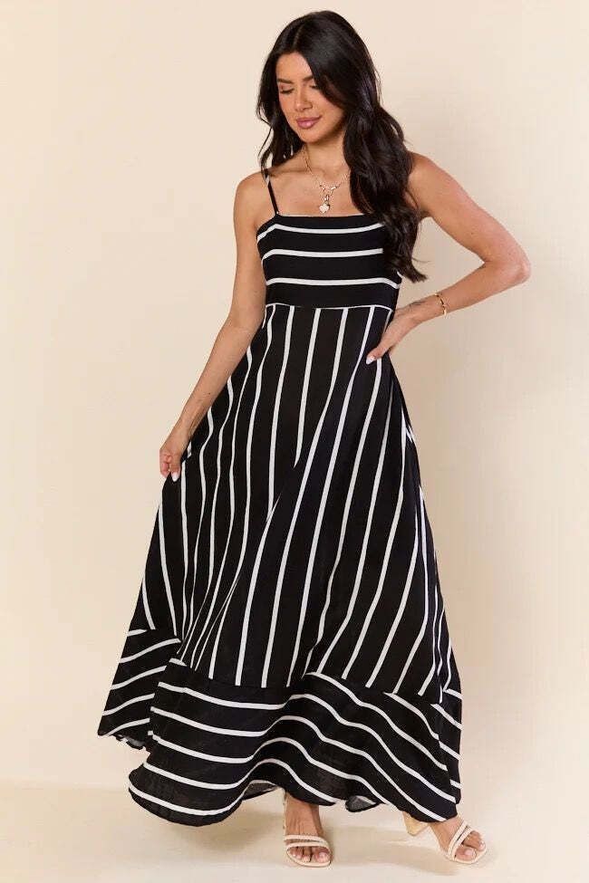 Women Maxi Black Full Length Dress-image-30