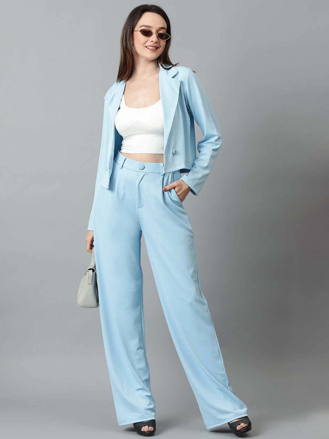 Women Blazer Solid Suit