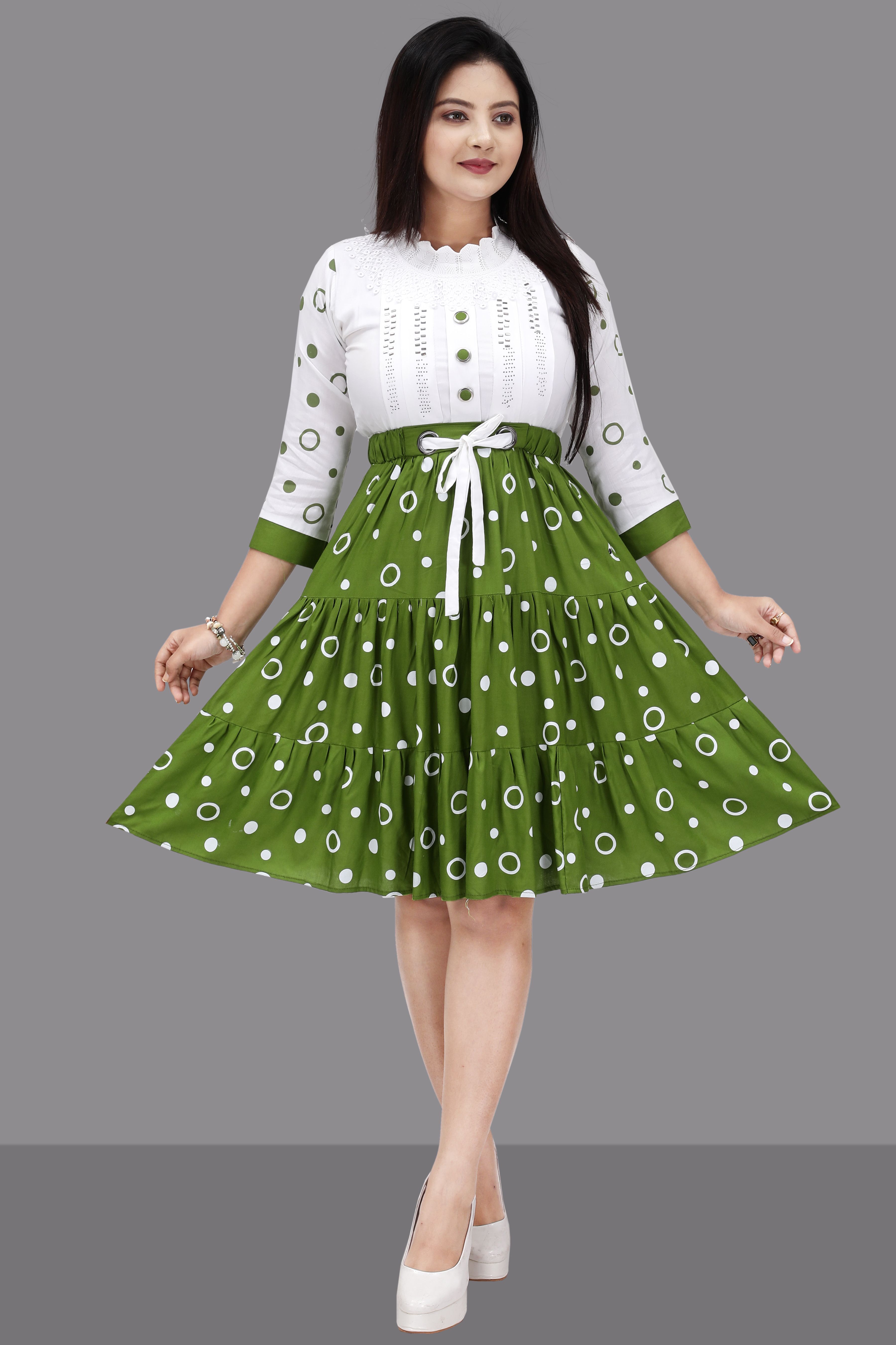 Women Gown Green Midi/Calf Length Dress-image-37