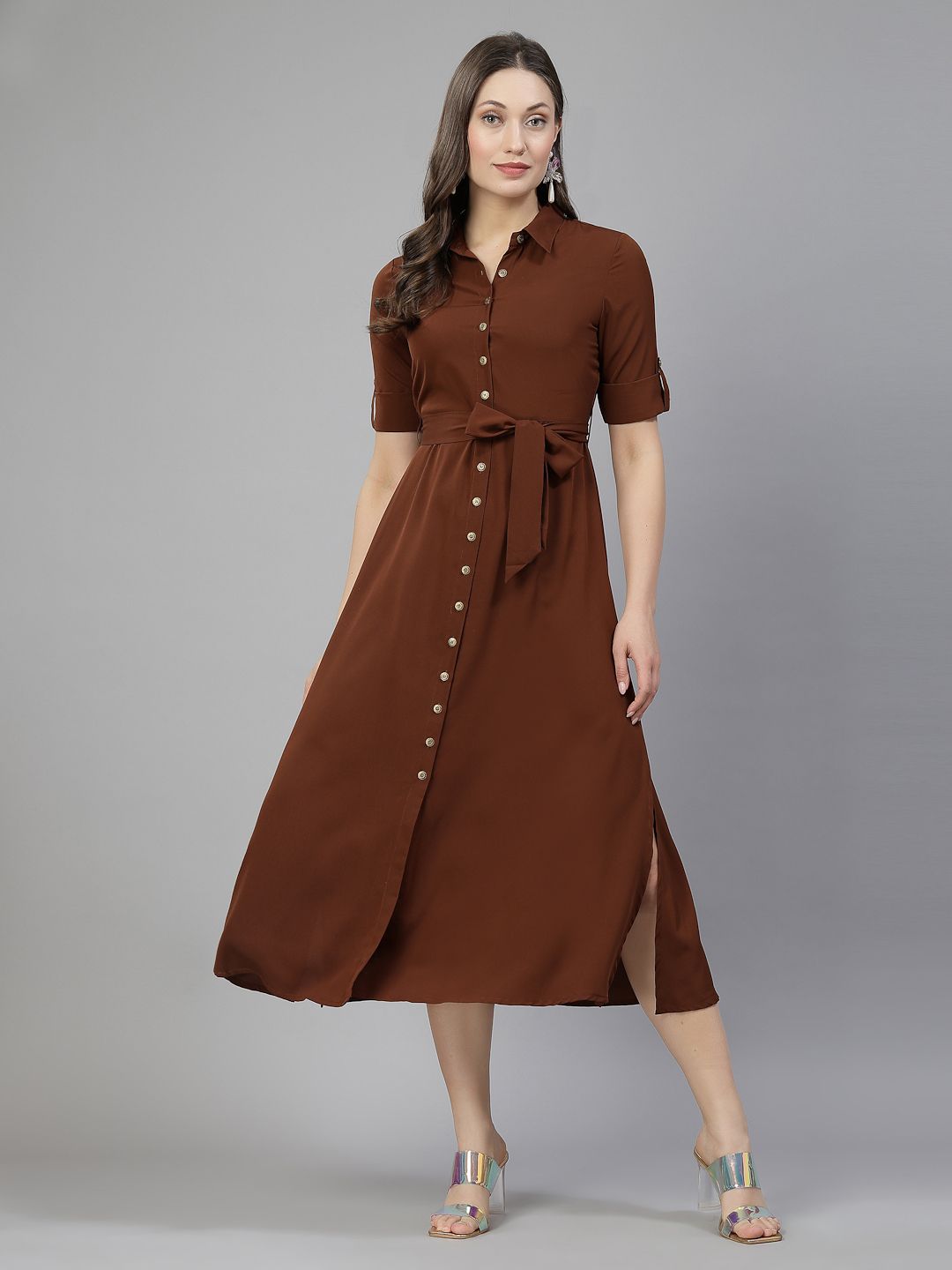 aayu Women Shirt Multicolor Midi/Calf Length Dress-picture-29