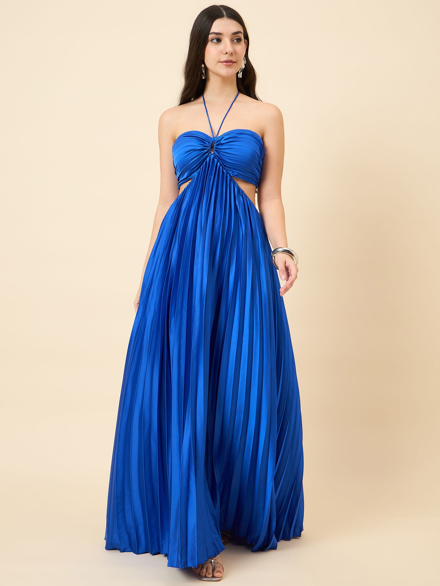 Women Maxi Blue Full Length Dress-image-16