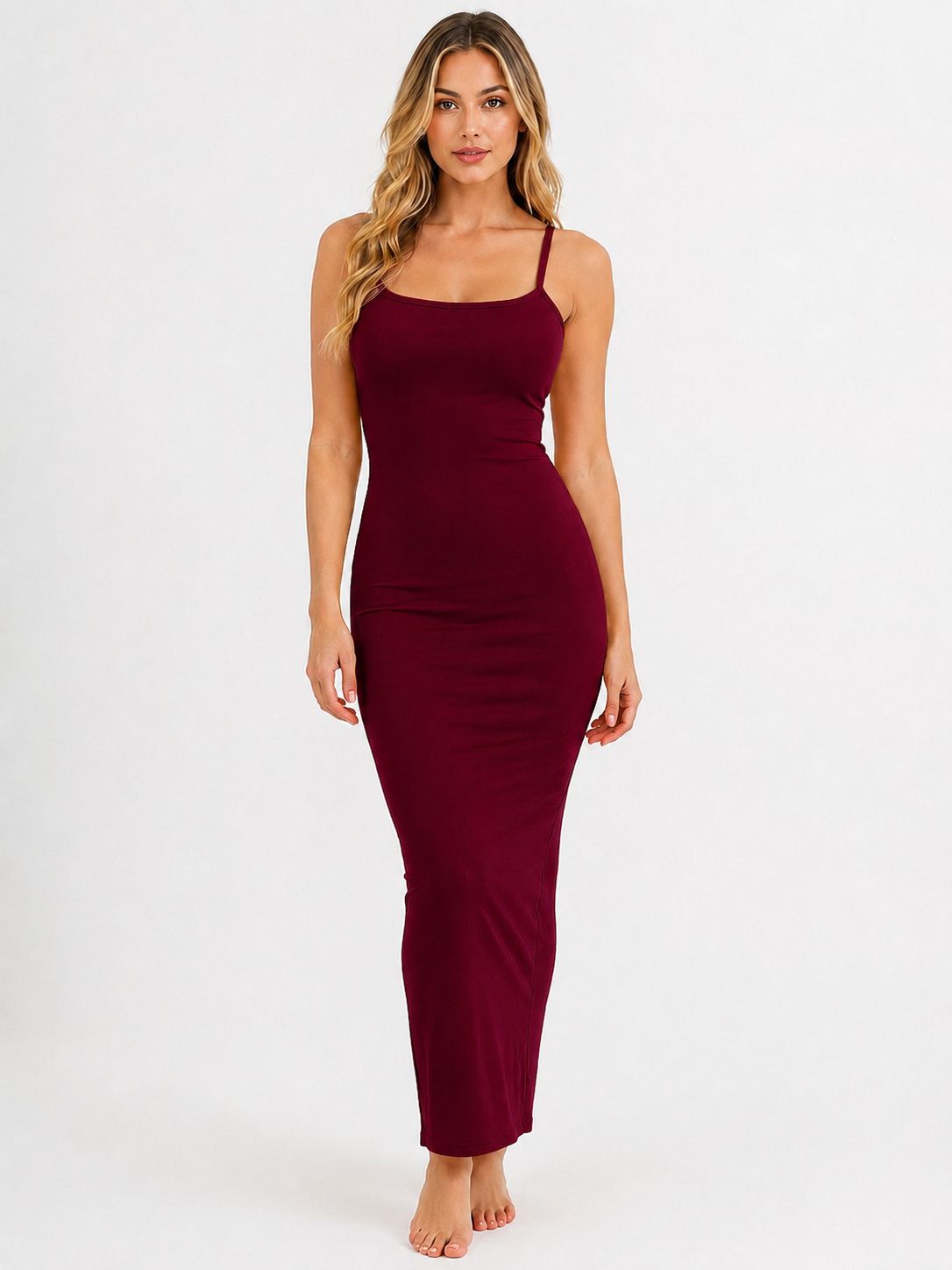 Women Bodycon Purple Maxi/Full Length Dress-image-6