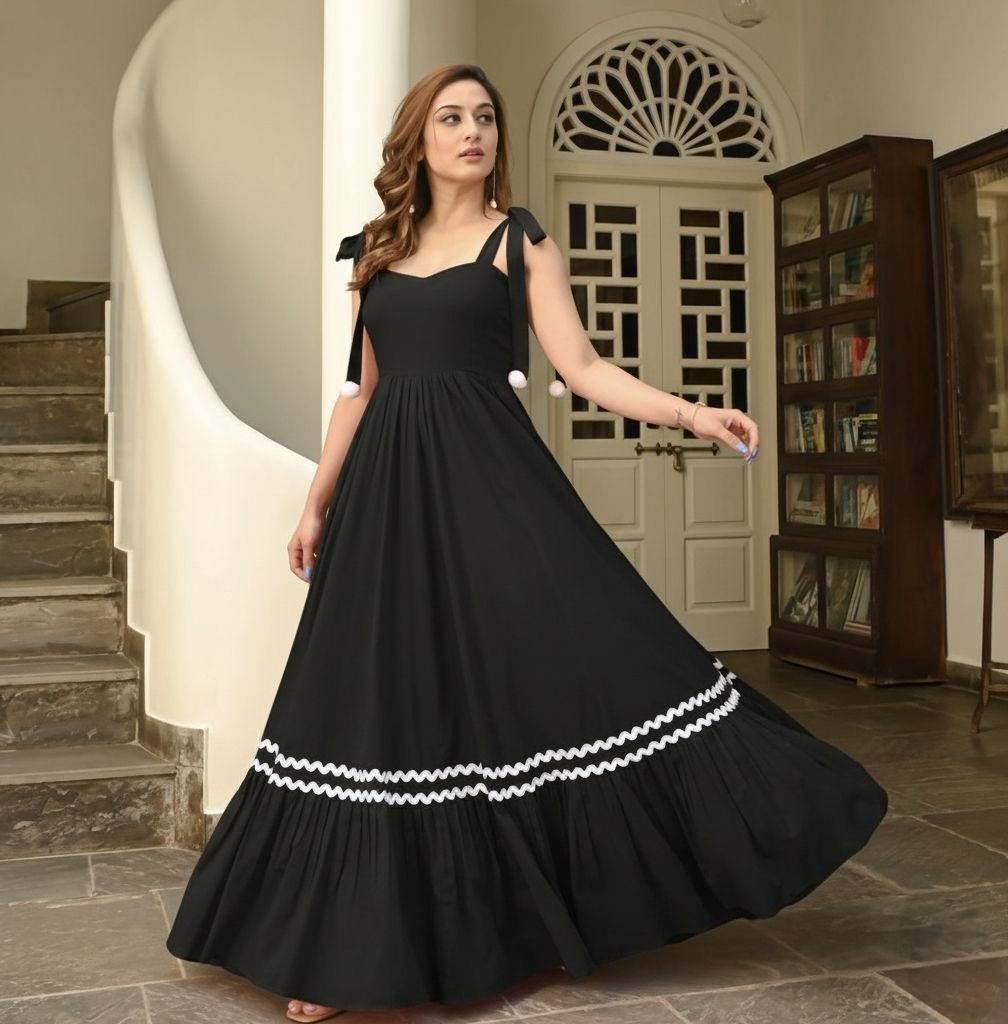 Women Fit and Flare Brown Maxi/Full Length Dress-image-45