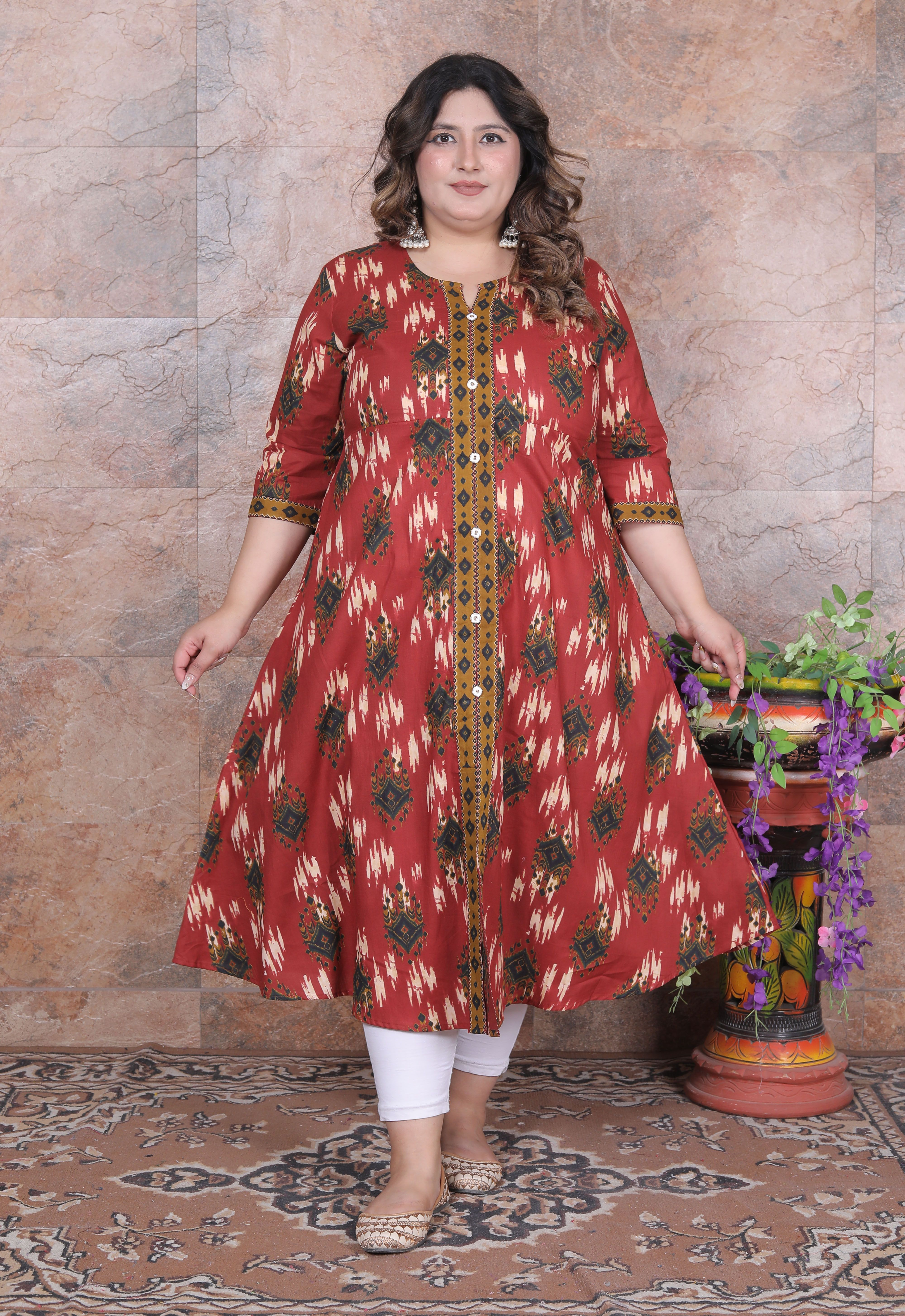Women A-line Maroon Maxi/Full Length Dress-image-26