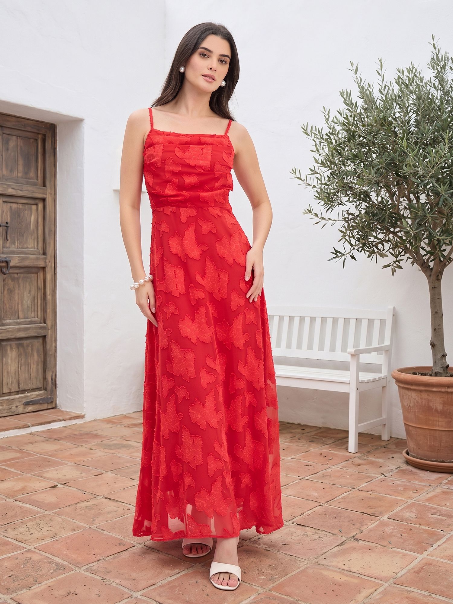 aayu Women Maxi Red Ankle Length Dress-picture-47