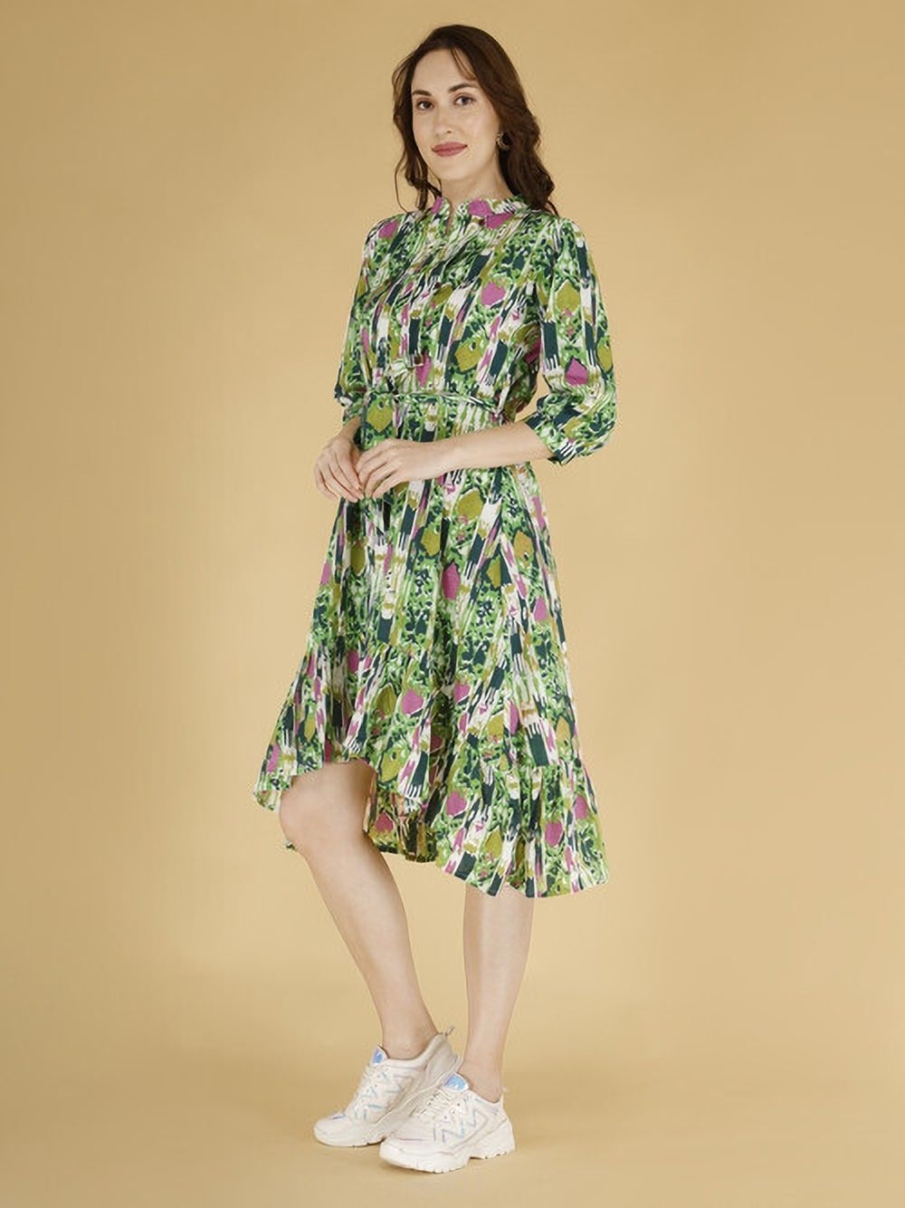 Women Maxi Multicolor Midi/Calf Length Dress-image-6