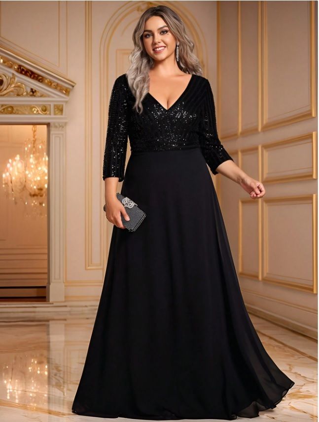 Women Maxi Black Full Length Dress-image-25