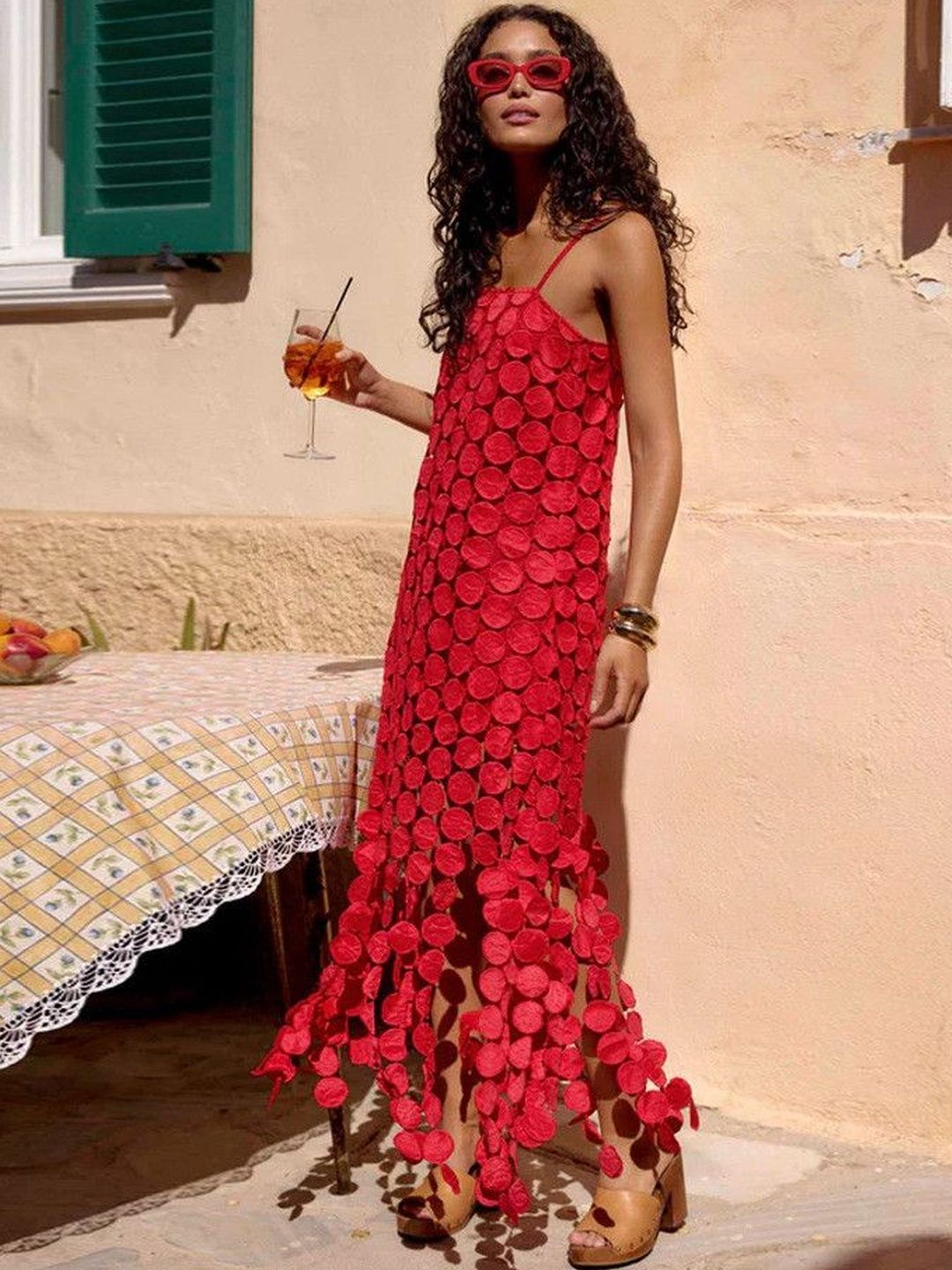 bebe Women Sheath Red Maxi/Full Length Dress-picture-31