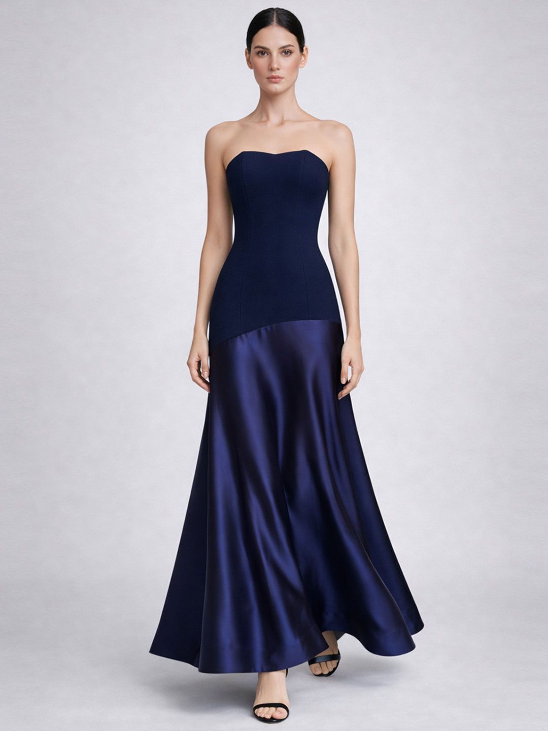 bebe Women Gown Blue Maxi/Full Length Dress-picture-29