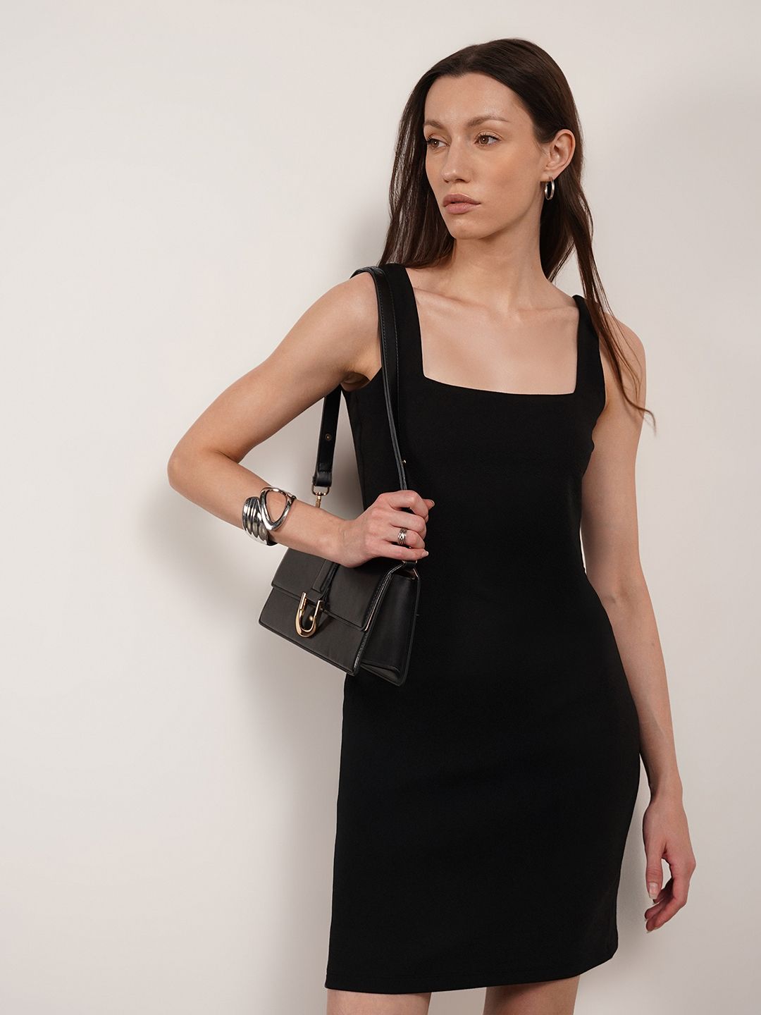 fable street Women Bodycon Black Mini/Short Dress-picture-27