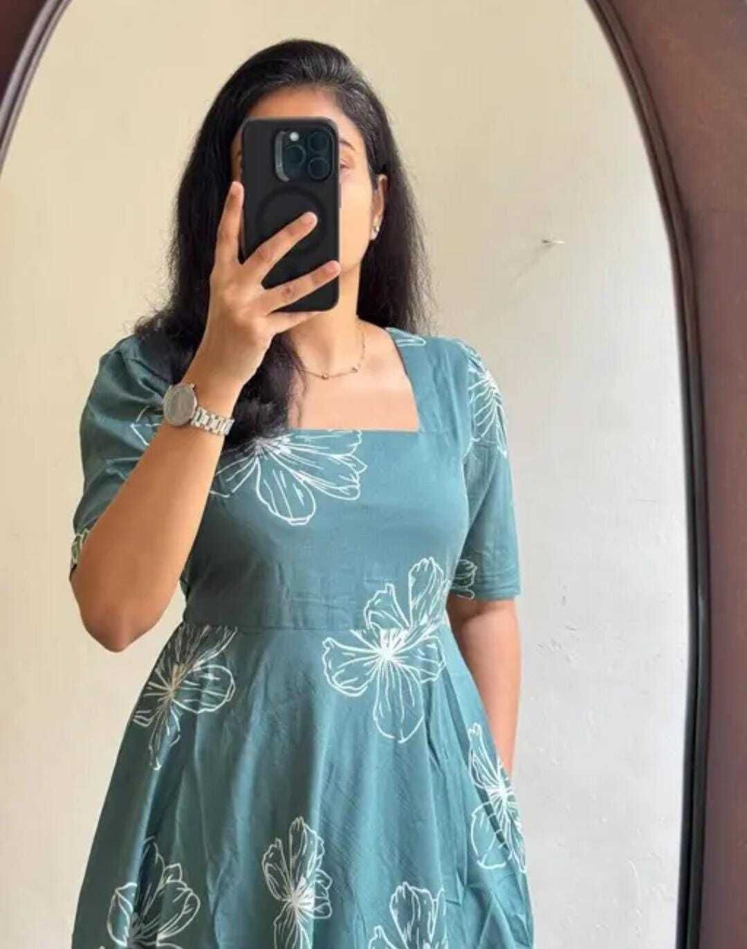 Women Fit and Flare Grey Midi/Calf Length Dress-image-29