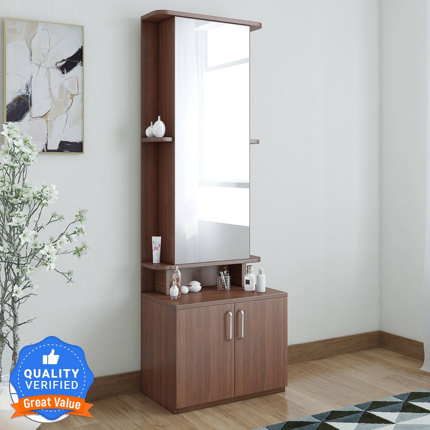 spacewood Original Engineered Wood Dressing Table-picture-17