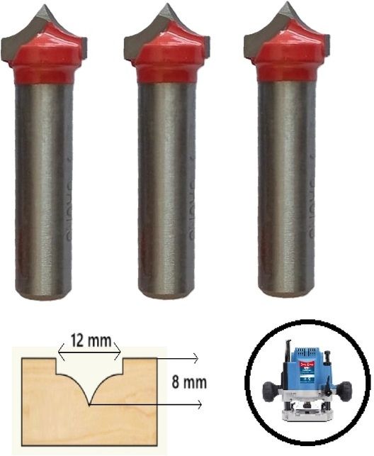 tequila [ CENTER OLOGO (THREAD) Router Bit Set 9934 (Shank=8mm) , Cutting Area 12x 8 Mm Rotary Bit Set-picture-16