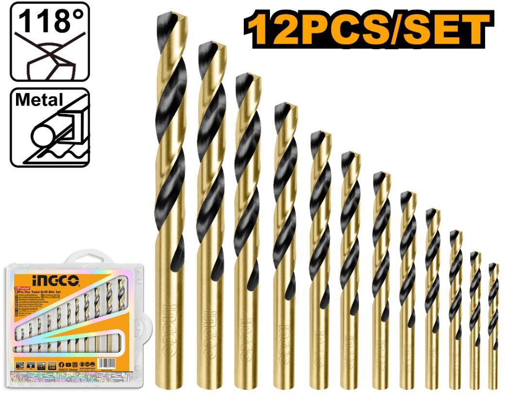 ingco AKDB1125 12 Pcs HSS twist drill bits set-picture-21