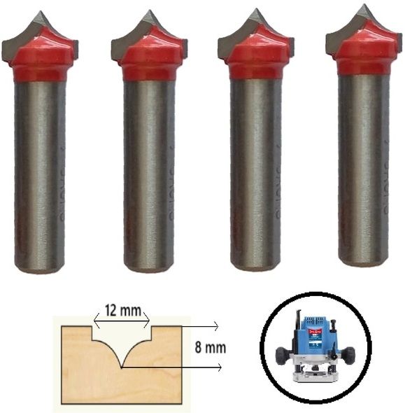 tequila [ CENTER OLOGO (THREAD) Router Bit Set 9934 (Shank=8mm) , Cutting Area 12x 8 Mm Rotary Bit Set-picture-13