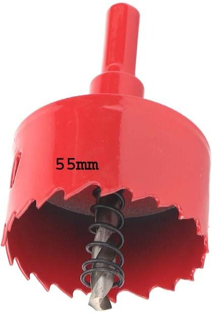 dytools Hole Saw 55mm, Bi-Metal Cutting Depth HSS M42 Hole Cutter for Cutting Wood, Plastic, Drywall, Plasterboard and Soft Metal Sheet-picture-9