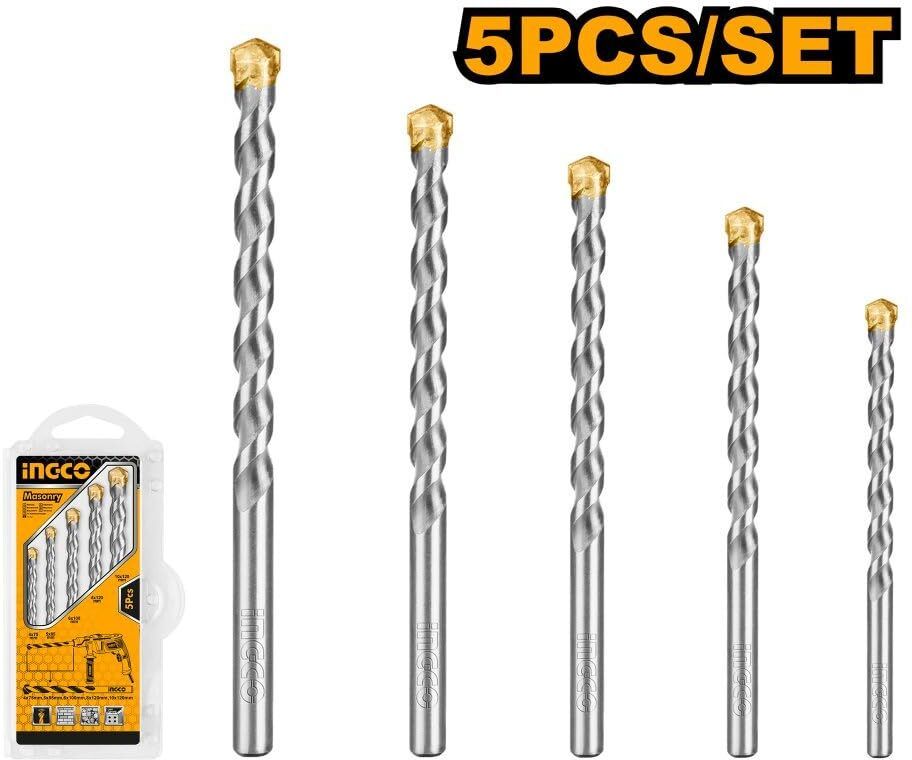 AKDB3055 5Pcs Masonry drill bits set for Metal/Concrete/Wall/Steel/All Purpose-image-20